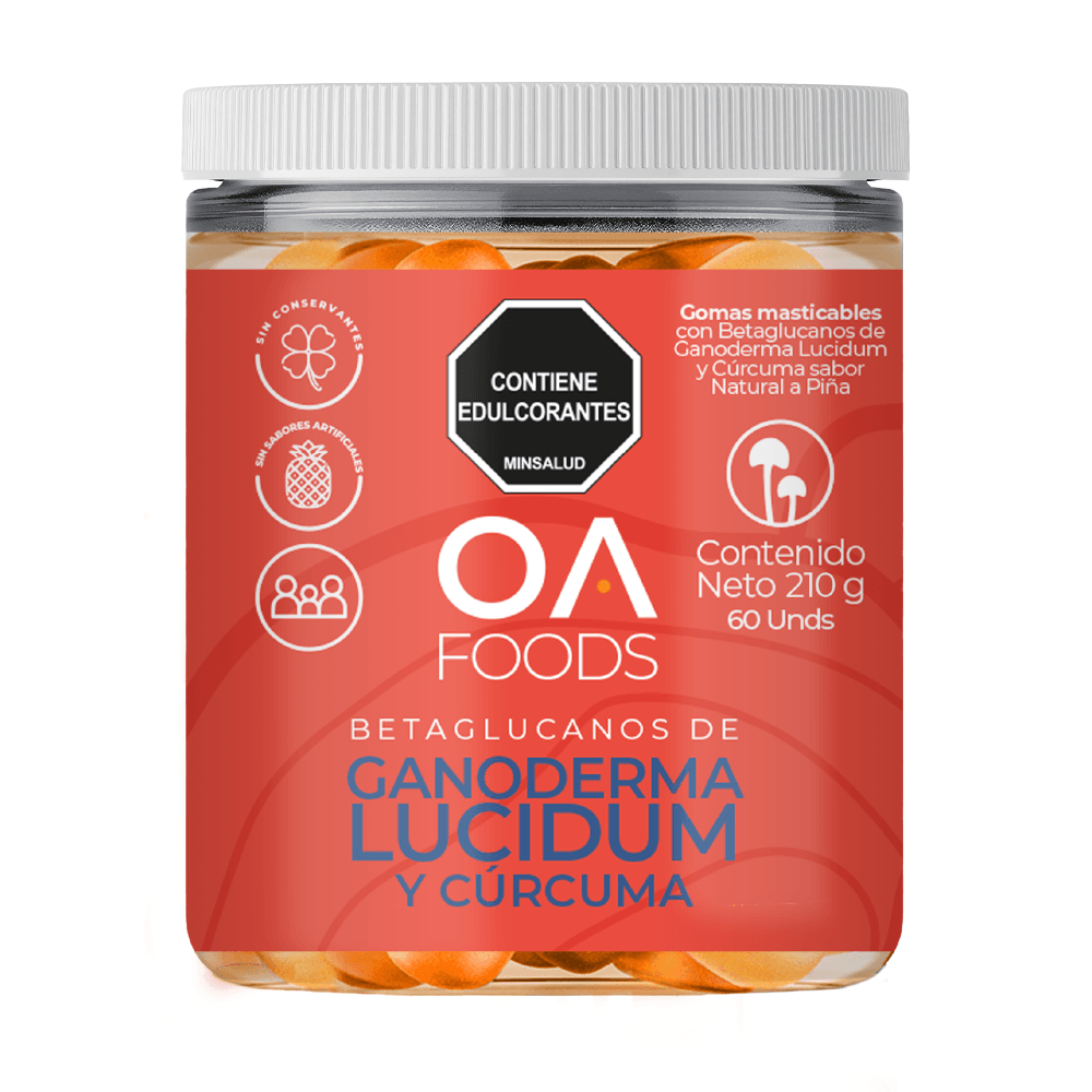Gomas Oa Foods Ganoderma Y Curcuma X 60Und